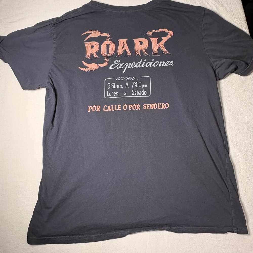 Roark Artifacts of Adventure Expediciones Graphic T-Shirt Mens XL Charcoal Black